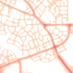 Daytime road noise heatmap for MK10 7AW