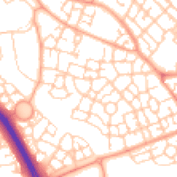 Daytime road noise heatmap for MK10 7BJ