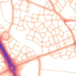 Daytime road noise heatmap for MK10 7BS