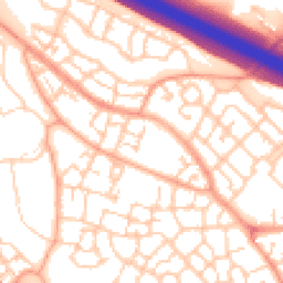 Daytime road noise heatmap for MK10 7FG