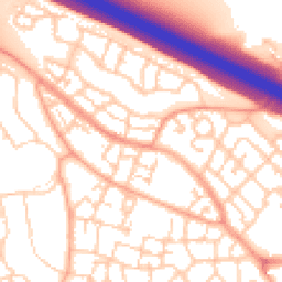 Daytime road noise heatmap for MK10 7FH