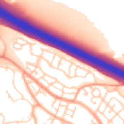 Daytime road noise heatmap for MK10 7FW