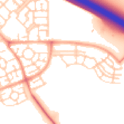 Daytime road noise heatmap for MK10 7LA