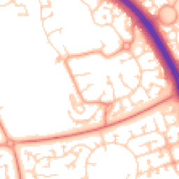 Daytime road noise heatmap for MK10 9AR