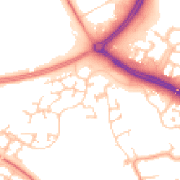 Daytime road noise heatmap for MK10 9BT