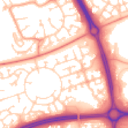 Daytime road noise heatmap for MK10 9DP