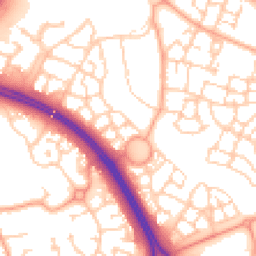 Daytime road noise heatmap for MK10 9LW