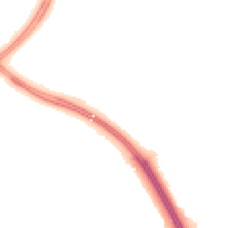 Night-time road noise heatmap for MK10 9NR