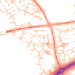 Daytime road noise heatmap for MK10 9PD
