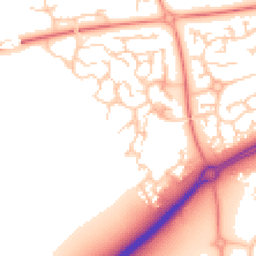 Daytime road noise heatmap for MK10 9QF