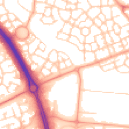 Daytime road noise heatmap for MK10 9QN