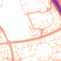 Daytime road noise heatmap for MK10 9RS