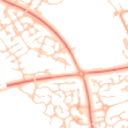 Daytime road noise heatmap for MK10 9RX
