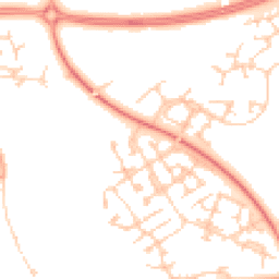 Daytime road noise heatmap for MK10 9UF