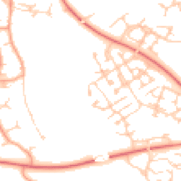 Daytime road noise heatmap for MK10 9UH