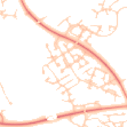 Daytime road noise heatmap for MK10 9UN