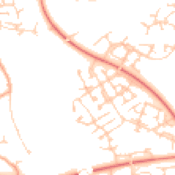 Daytime road noise heatmap for MK10 9UT