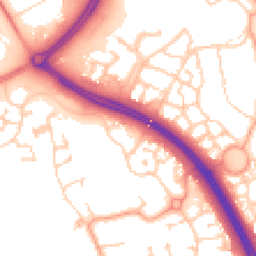 Daytime road noise heatmap for MK10 9UZ
