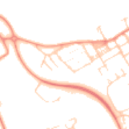 Daytime road noise heatmap for MK13 0BA