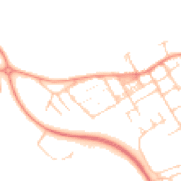 Daytime road noise heatmap for MK13 0BD