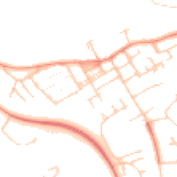 Daytime road noise heatmap for MK13 0DW