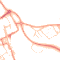 Daytime road noise heatmap for MK13 0FD