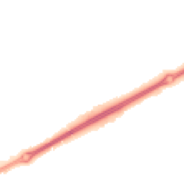 Night-time road noise heatmap for MK13 0PP