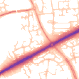 Daytime road noise heatmap for MK13 0QL