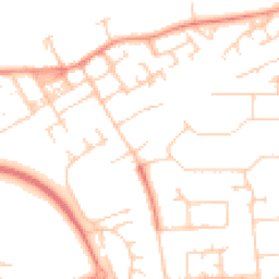 Daytime road noise heatmap for MK13 7AA