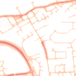 Daytime road noise heatmap for MK13 7AB