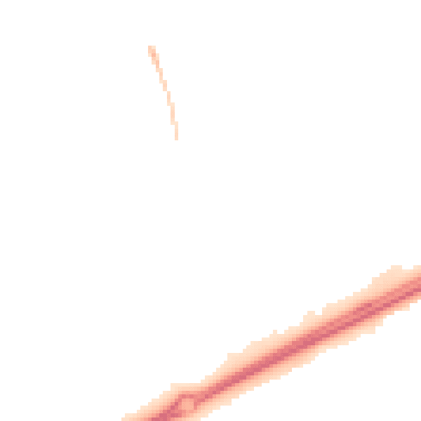 Night-time road noise heatmap for MK13 7AN