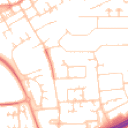 Daytime road noise heatmap for MK13 7BU