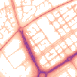 Daytime road noise heatmap for MK13 8NA