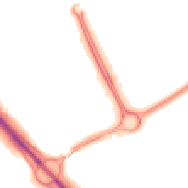 Night-time road noise heatmap for MK13 8PU
