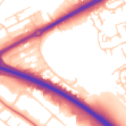 Daytime road noise heatmap for MK13 9AP