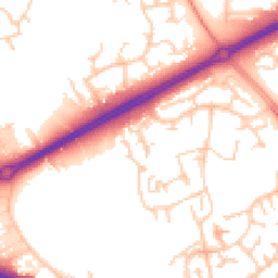 Daytime road noise heatmap for MK13 9BX
