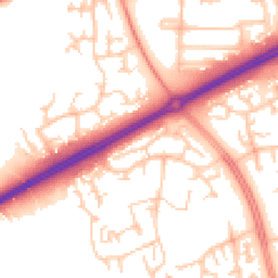 Daytime road noise heatmap for MK13 9DF