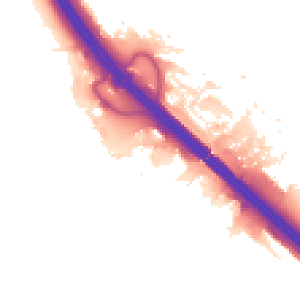 Night-time road noise heatmap for MK14 5AA