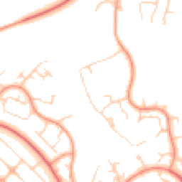 Daytime road noise heatmap for MK14 5AX