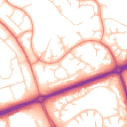 Daytime road noise heatmap for MK14 5DG