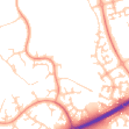 Daytime road noise heatmap for MK14 5EP