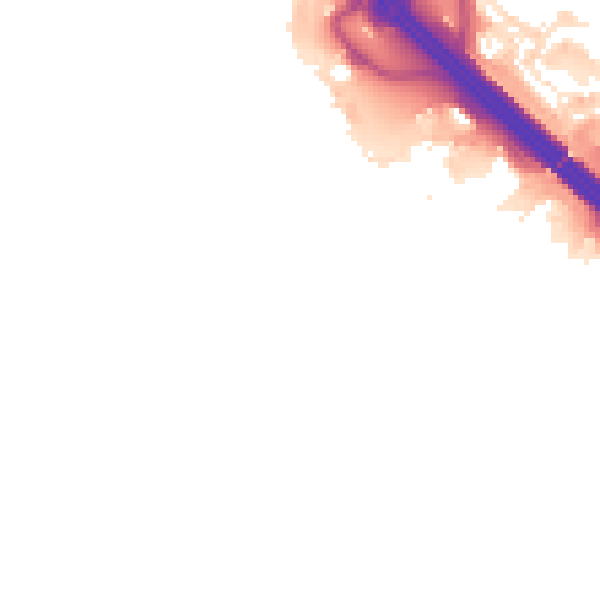 Night-time road noise heatmap for MK14 5FF