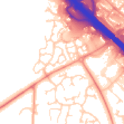 Daytime road noise heatmap for MK14 5FX