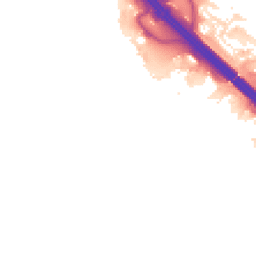 Night-time road noise heatmap for MK14 5FX