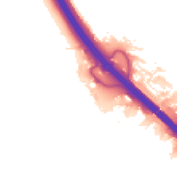 Night-time road noise heatmap for MK14 5GD
