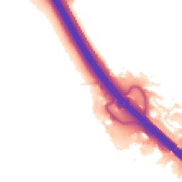 Night-time road noise heatmap for MK14 5GN