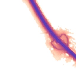 Night-time road noise heatmap for MK14 5GR