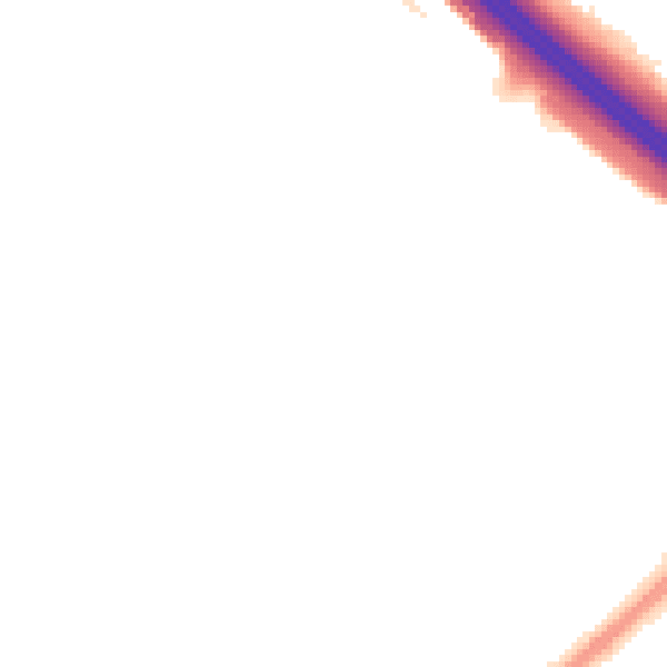 Night-time road noise heatmap for MK14 5JB