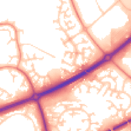 Daytime road noise heatmap for MK14 5PP