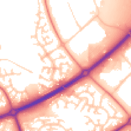 Daytime road noise heatmap for MK14 5PT